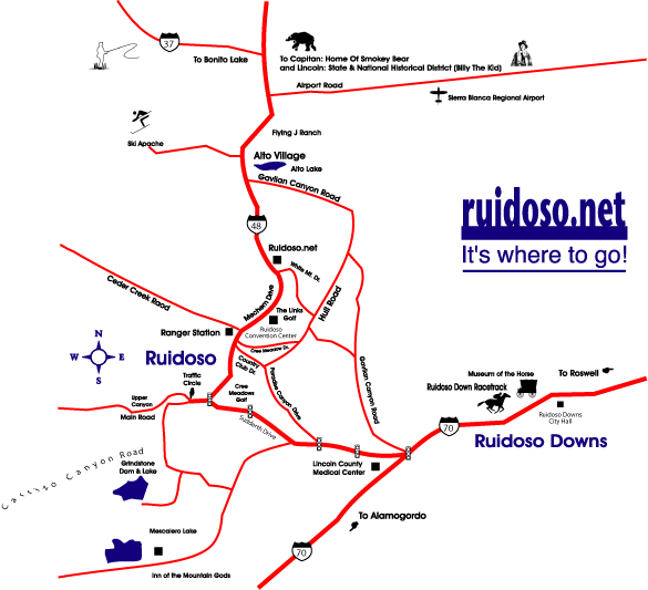 Maps Directions Ruidoso Nm Vacation Guide